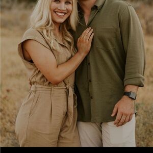 Abercrombie Khaki Jumpsuit